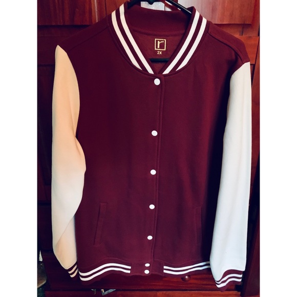 WOMENS VARSITY WOOL BOMBER JACKET - Picture 1 of 2